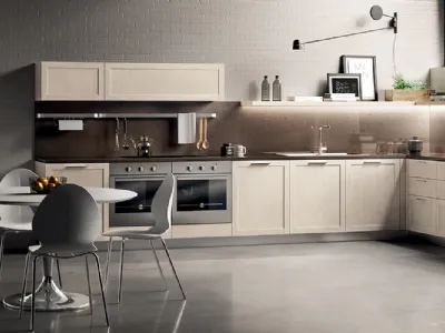 Cucina Moderna Carattere 12 in Frassino Avorio di Scavolini