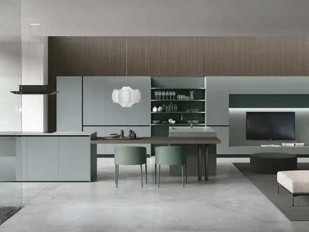 Cucina Moderna con isola Color Trend 02 di Stosa