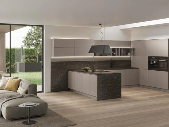 Cucina Moderna Color Trend Modern 01 con penisola di Stosa
