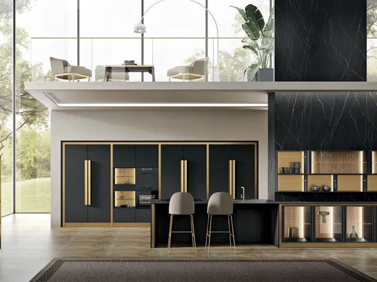 Cucina Moderna con isola Deluxe 01 di Spar