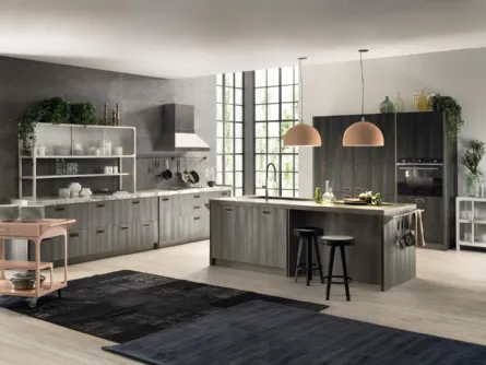 Cucina Moderna Diesel get Together 01 Materic Soul di Scavolini