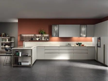 Cucina Moderna Formalia 05 in PET Pioggia di Scavolini