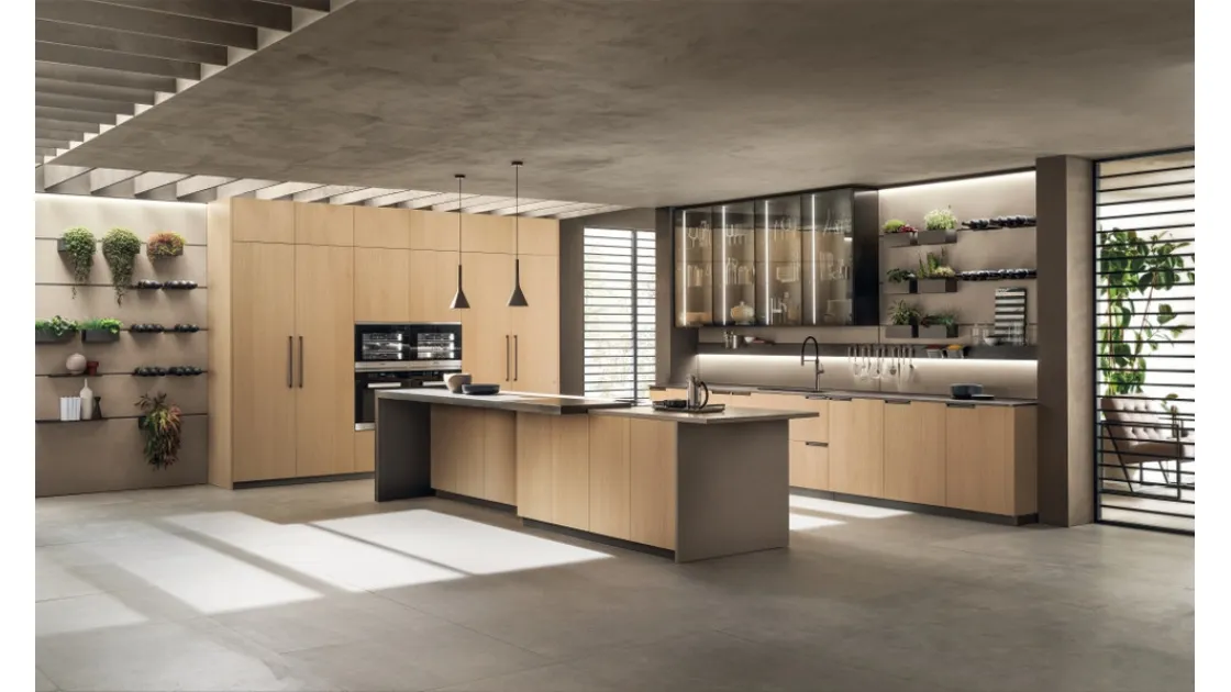 Cucina Moderna Mia 07 in Rovere Grano di Scavolini