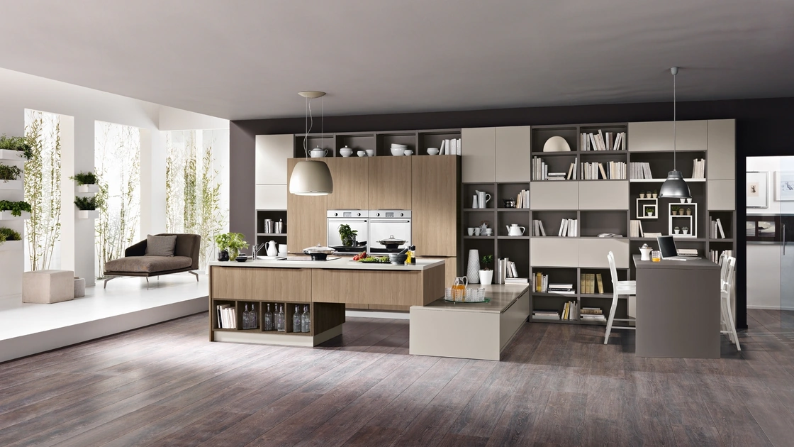 Cucina Moderna con penisola Miami 10 di Spar