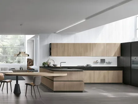 Cucina Moderna con penisola Natural 11 di Stosa