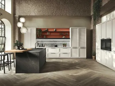 Cucina Moderna ad angolo con isola Palio 06 di Stosa