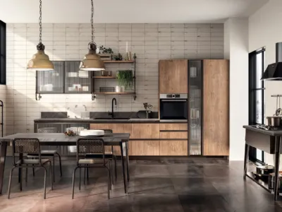 Cucina Moderna Diesel Open Workshop 02 Rovere Landscape di Scavolini