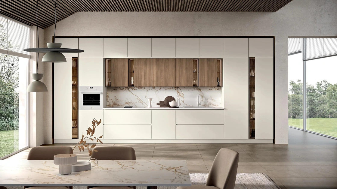 Cucina Moderna lineare Sky 05 di Spar