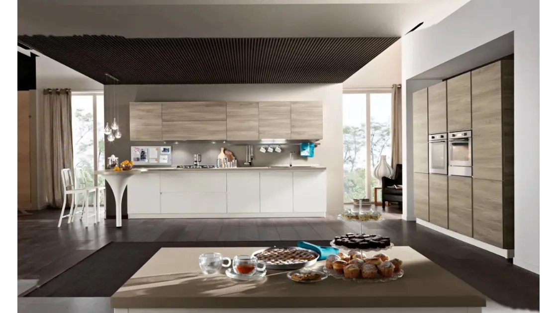 Cucina Moderna con penisola Tokyo 56 di Spar