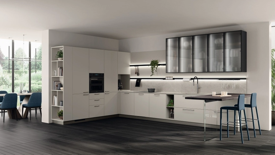 Cucina su misura ad angolo Moda 01 di Scavolini