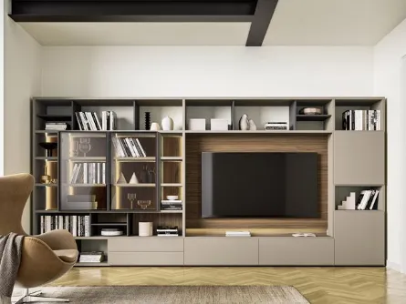 Composizione Modo a muro con moduli estrabili